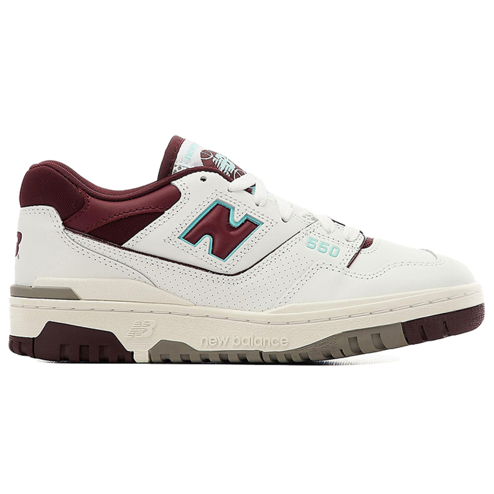 New Balance NB 550 White Burgundy
