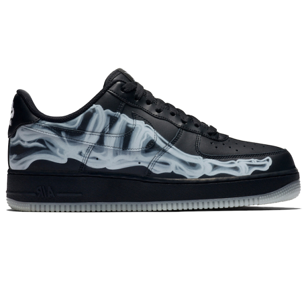 Nike Air Force 1 Skeleton 'Black on Black'