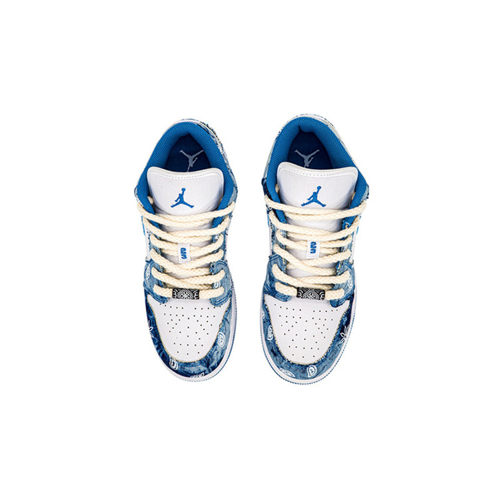 【 】 Jordan Air Jordan 1 Low "Washed Denim" GS