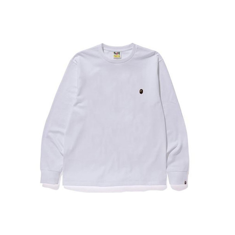A BATHING APE Head One Point L/s Tee Logo T