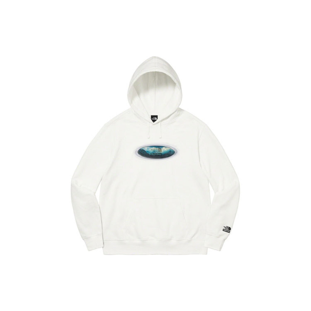 Supreme Week 9 x /THE NORTH FACE FW21 TNF Lenticular Mountains Hooded Sweatshirt Logo