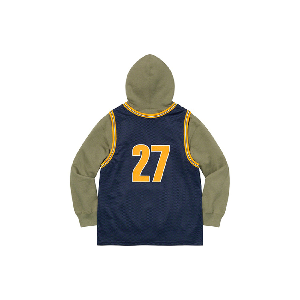 Supreme SS21 Week 6 Basketball Jersey Hooded Sweatshirt