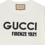 GUCCI Cotton Jersey T-Shirt With Embroidery Logo T
