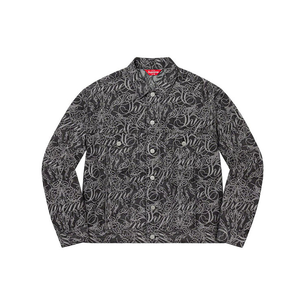 Supreme Supreme FW22 Week10 Script Jacquard Denim Trucker Jacket