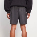Fear of God Essentials FW20 Reflective Volley Shorts Black logo