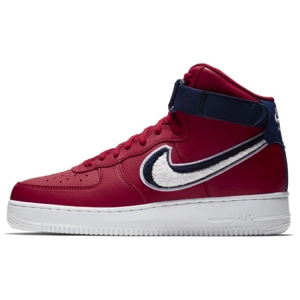 Nike Air Force 1 3D Chenille Swoosh Red White Blue