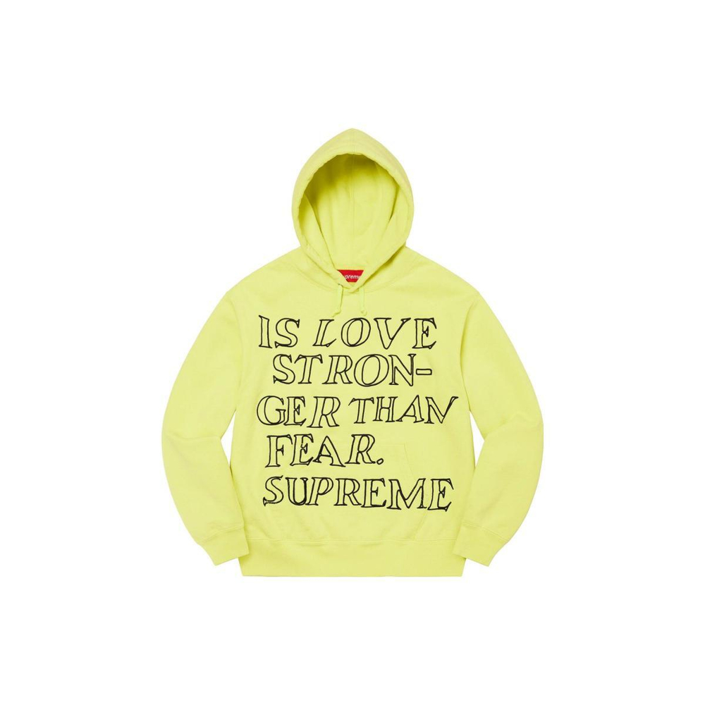 Supreme SS23 Week 3 Stronger Than Fear Hooded Sweatshirt Shirt