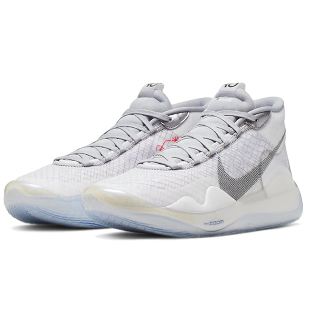 Nike KD 12 Zoom White Wolf Grey