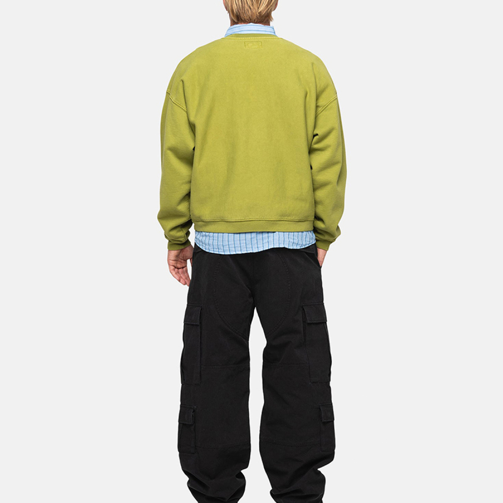 Stussy FW23 VARSITY OVERSIZED CREW Logo