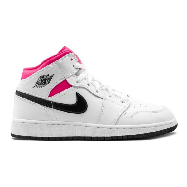 Jordan Air Jordan 1 Mid White Black Hyper Pink