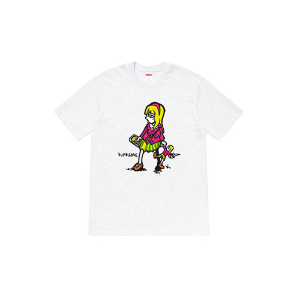 Supreme SS19 Suzie Switchblade Tee AshGrey T