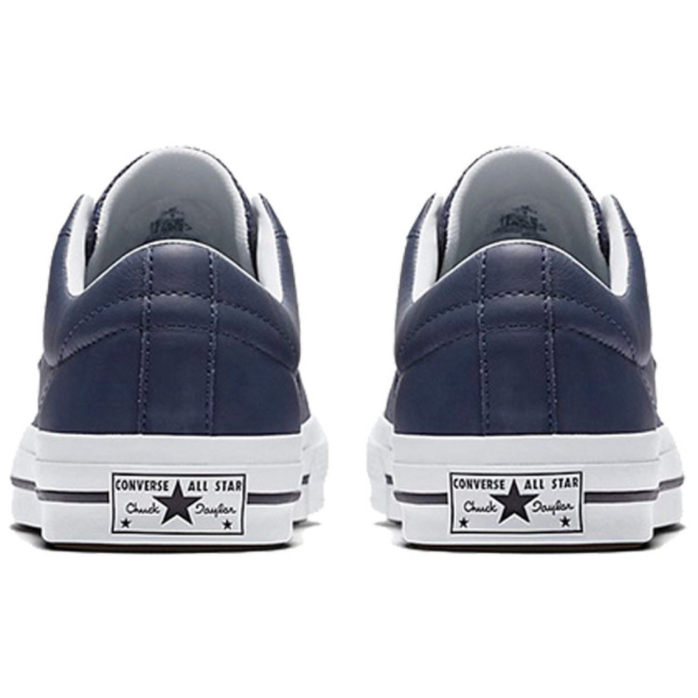 Converse one star Perforated Leather Low Top Navy