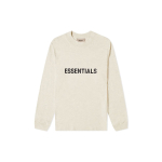 Fear of God Essentials SS20 Boxy Long Sleeves T-Shirt Buttercream/Cream Logo T