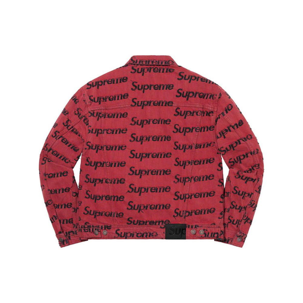 Supreme Week 10 Frayed Logos Denim Trucker Jacket Logo