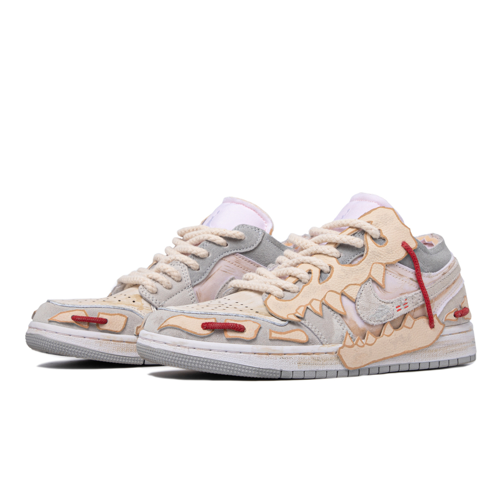 【 】 Jordan Air Jordan 1 Mid SE Craft(GS) "White and Phantom" GS
