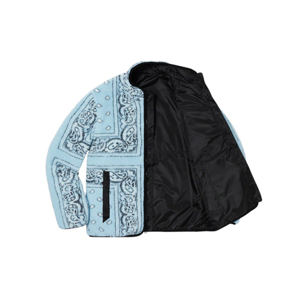 Supreme FW19 Week 3 Reversible Bandana Fleece Jacket