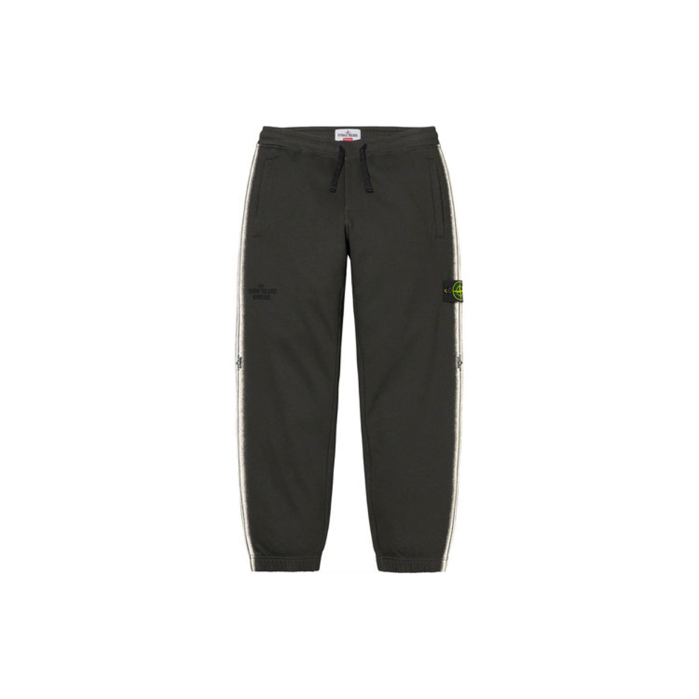 Supreme SS22 Week x STONE ISLAND Stripe Sweatpant
