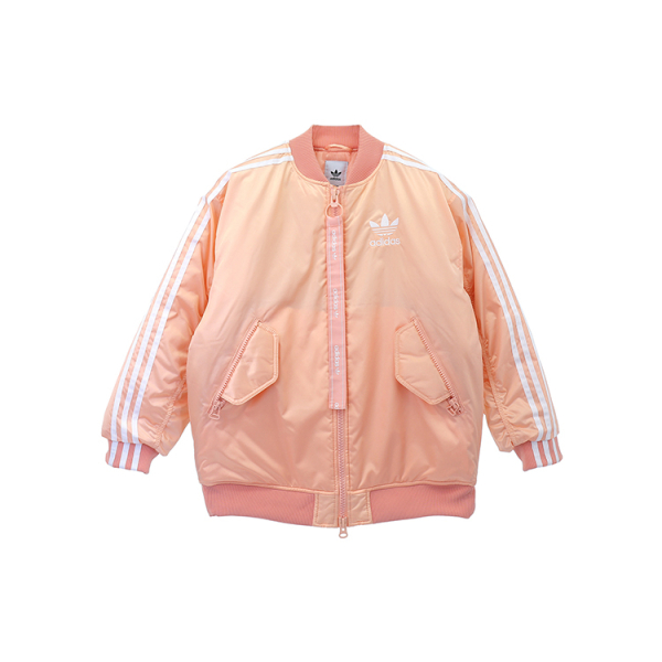 Adidas originals Long Bomber Jacket Glow Pink