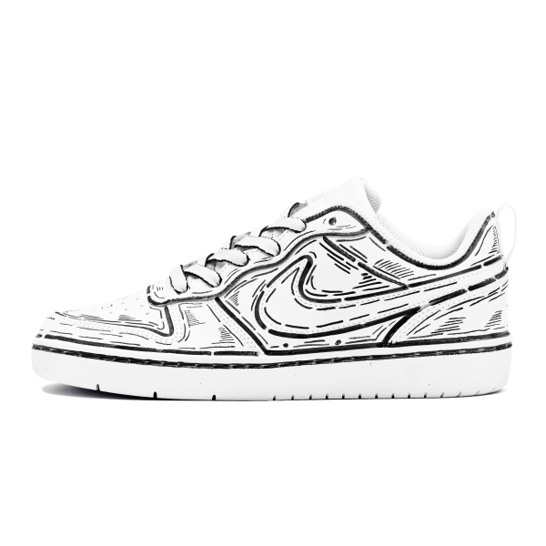 【 】 Nike Court Borough ABLOODING GS