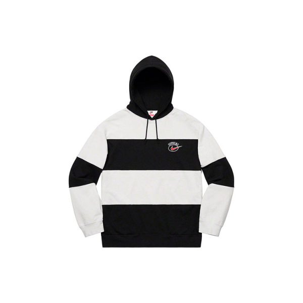 Supreme x Nike SS19 Stripe Hooded Sweatshirt