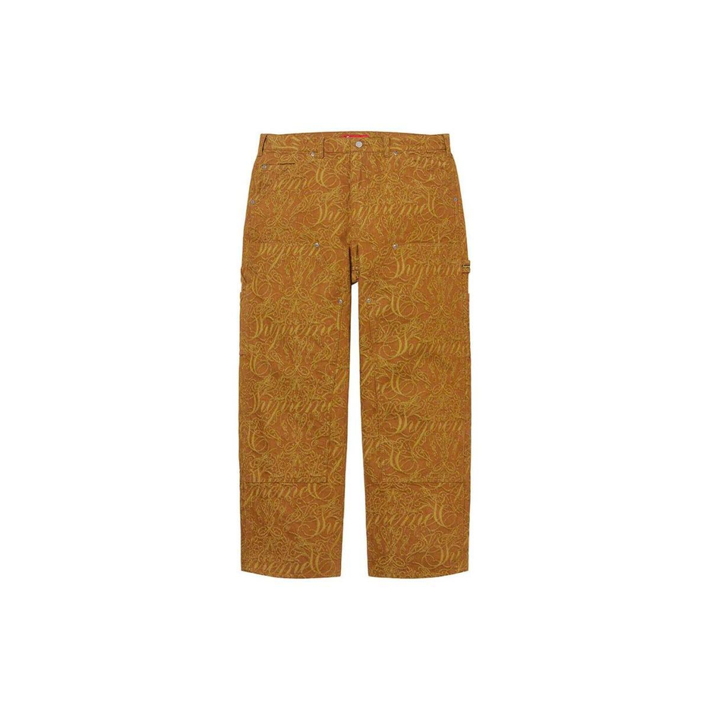 Supreme FW22 Week 10 Script Jacquard Double Knee Denim Painter Pant