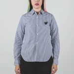 CDG Play Striped Shirt