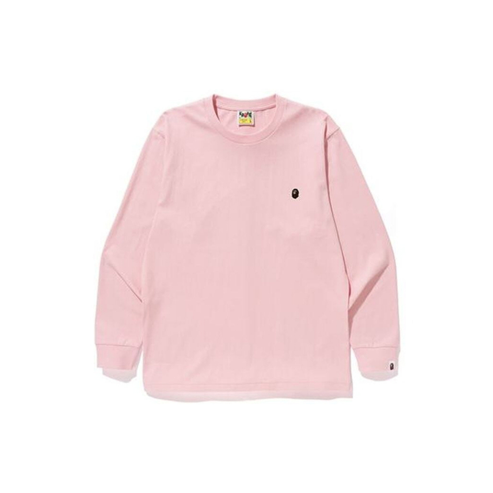 A BATHING APE Head One Point L/s Tee Logo T