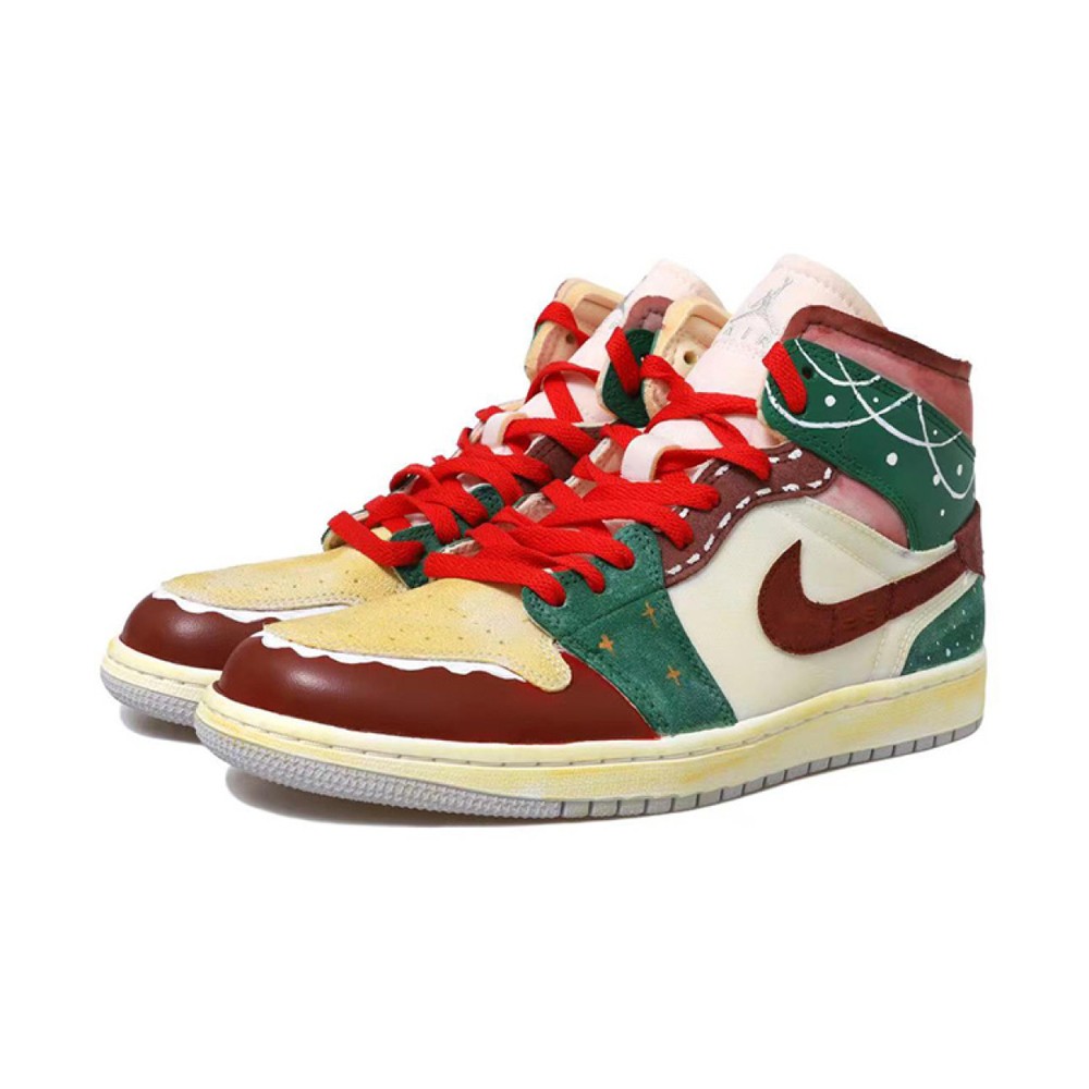 【 】 Jordan Air Jordan 1 Mid SE Craft OKHR Vibe GS