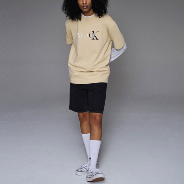 PALACE x Calvin Klein SS22 T-Shirt Wheat Logo T