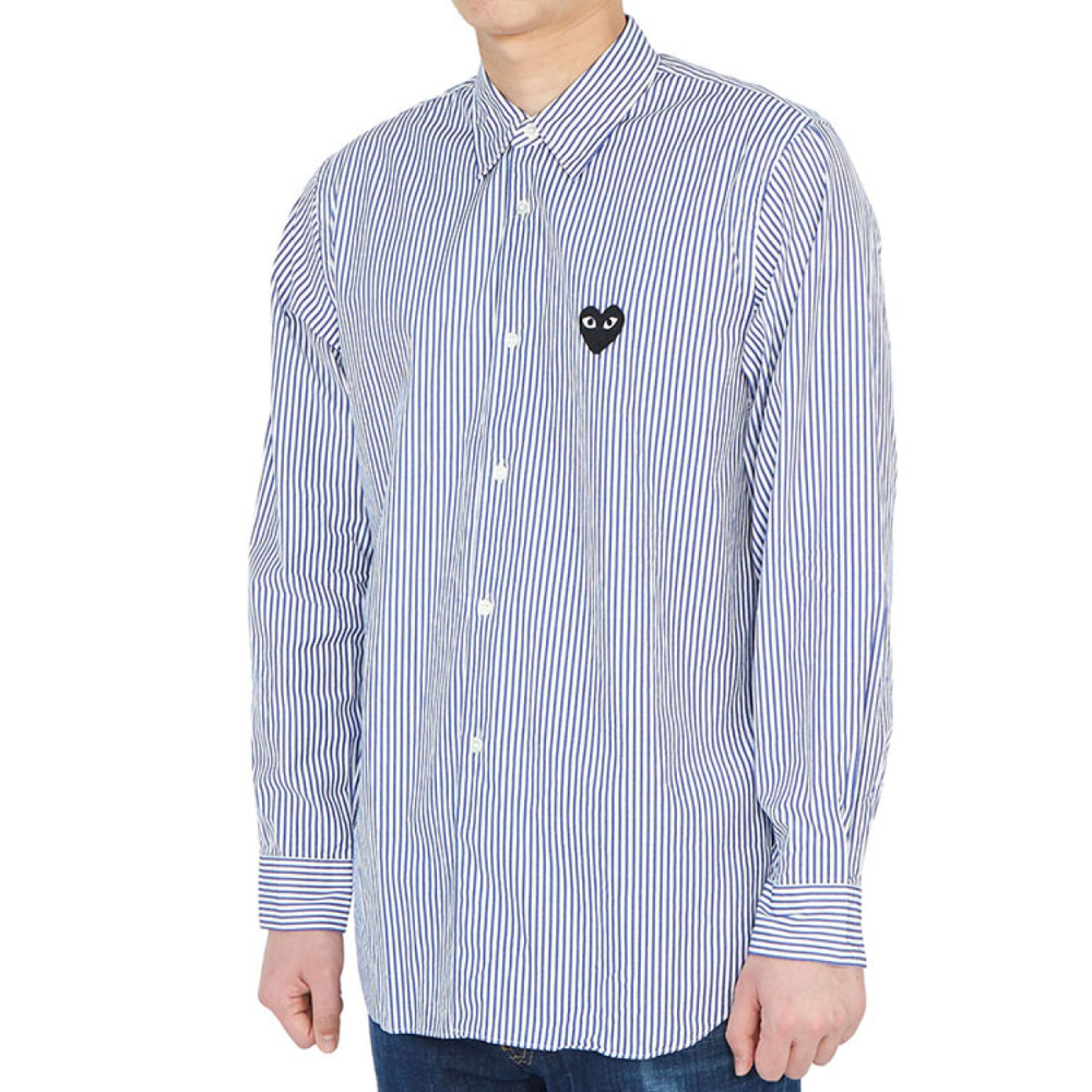 CDG Play Striped Shirt