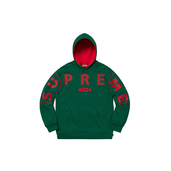 Supreme FW19 Week 1 Spread Logo Hooded Sweatshirt Logo