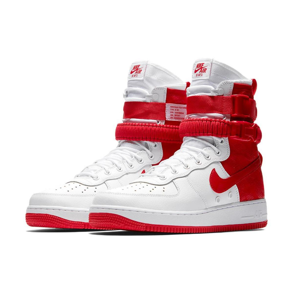 Nike Air Force 1 White University Red