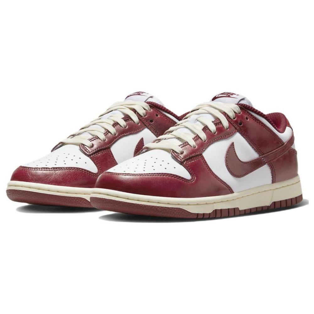 Nike Dunk Low PRM "Team Red"and White