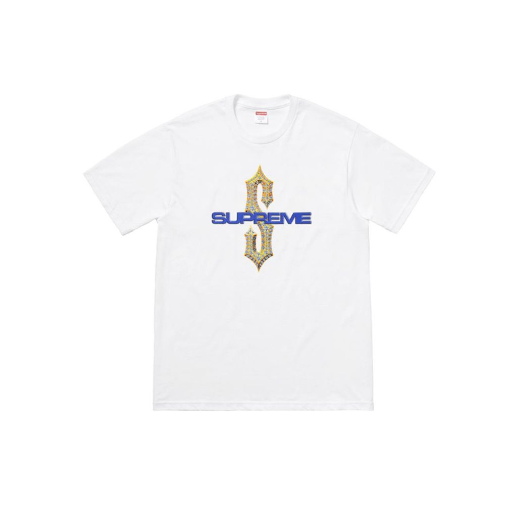 Supreme SS18 Diamonds Tee White T