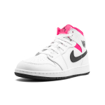 Jordan Air Jordan 1 Mid White Black Hyper Pink