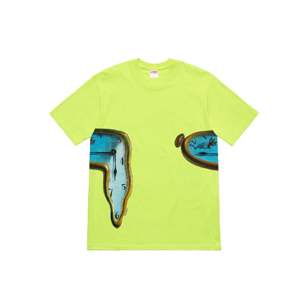 Supreme SS19 The Persistence of Memory Tee NeonGreen T