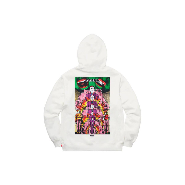 Supreme SS19 x Gilbert x George DEATH Hooded Sweatshirt White