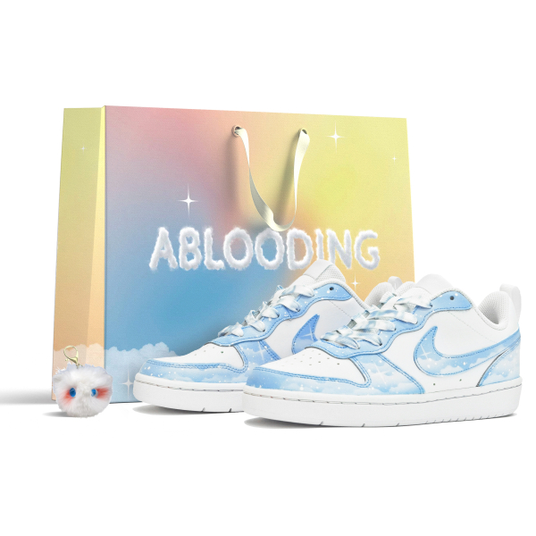 【 】 Nike Court Borough Low ABLOODING GS