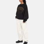 Stussy FW23 VARSITY OVERSIZED CREW Logo