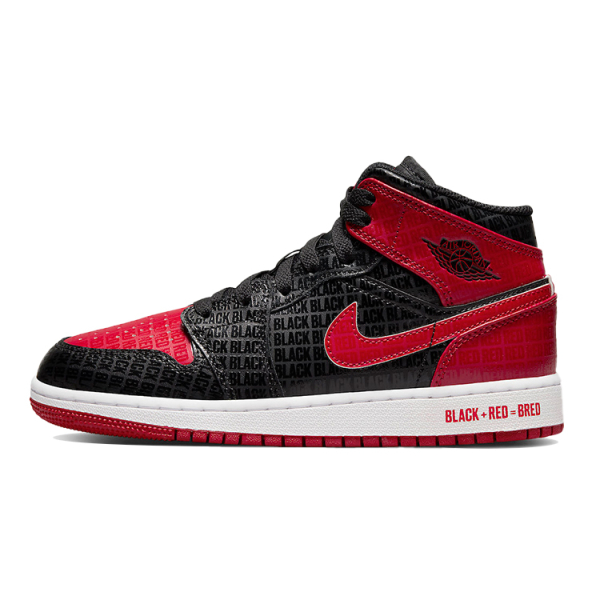 Jordan Air Jordan 1 Mid "Black + Red = Bred"