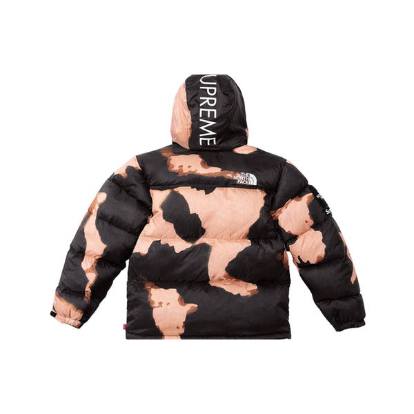 Supreme x /THE NORTH FACE FW21 TNF Bleached Denim Print Nuptse Jacket