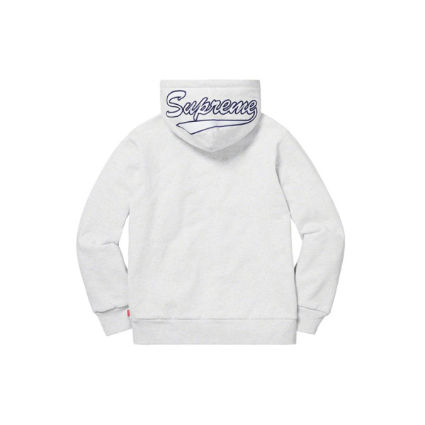 Supreme FW18 Thermal Zip Up Sweatshirt Ash Grey