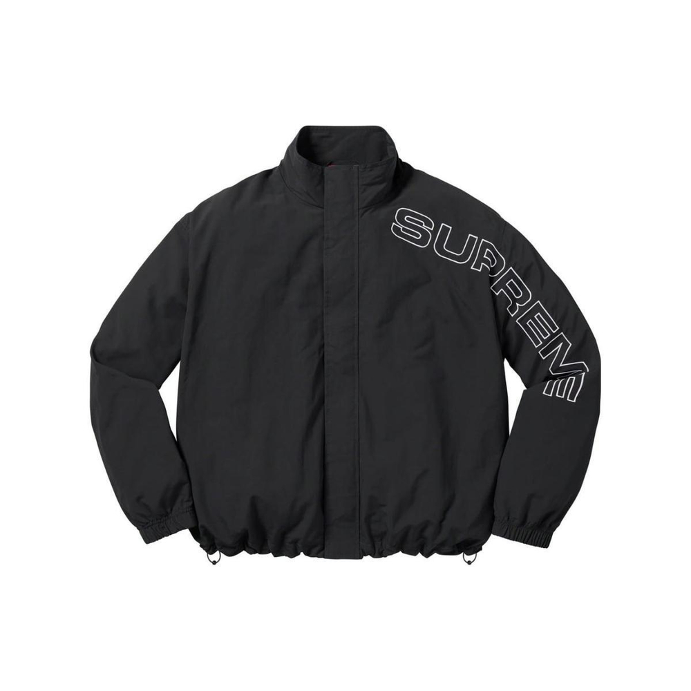 Supreme FW23 WEEK1 SPELLOUT EMBROIDERED TRACK JACKET Logo