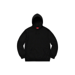 Supreme FW19 Week 12 Rhinestone Script Hooded Sweatshirt Black