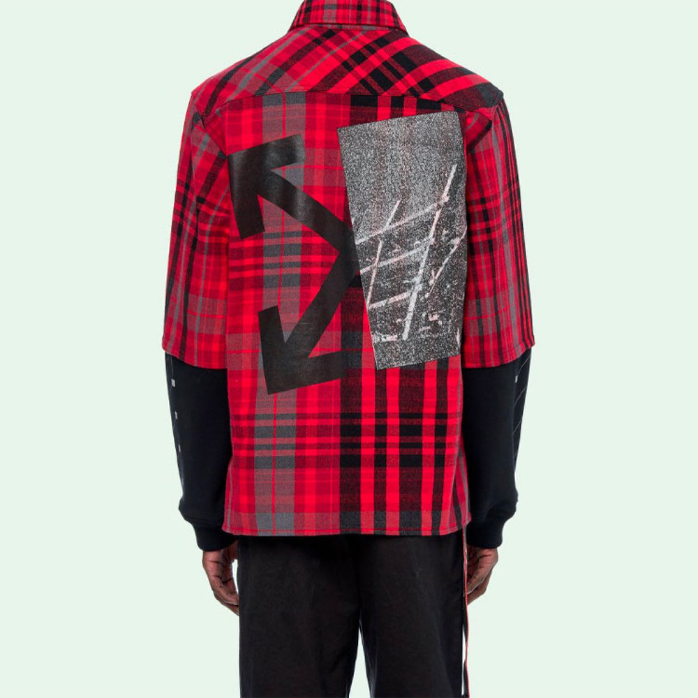 OFF-WHITE FW19 Jersey Sleeve Shirt Logo