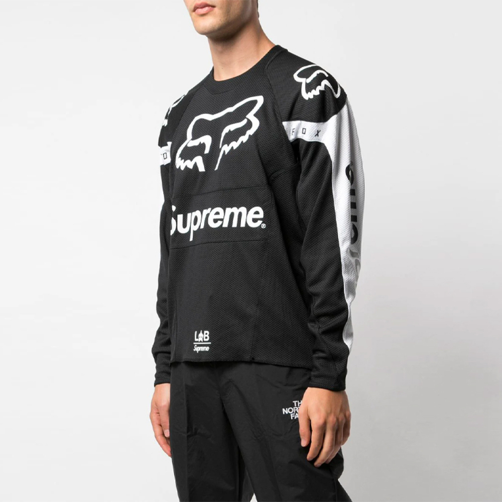 Supreme SS18 x Fox Racing Moto Jersey Top Black
