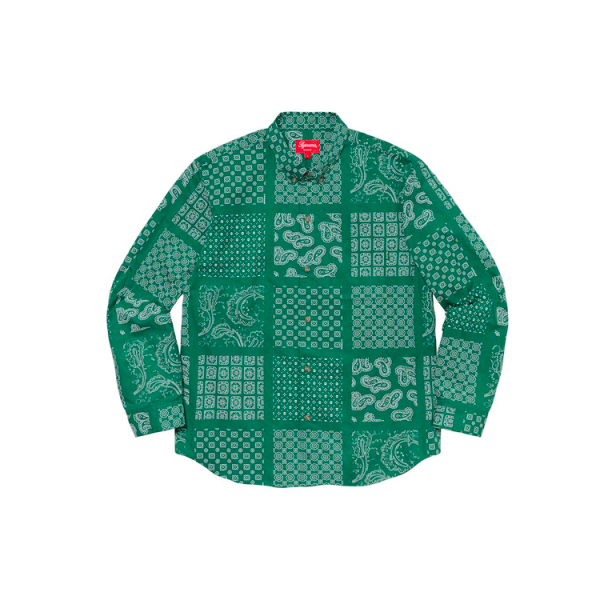 Supreme SS20 Week 13 Paisley Grid Shirt