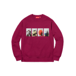 Supreme FW18 x Mike Kelley AhhYouth! Crewneck Sweatshirt Dark Magenta
