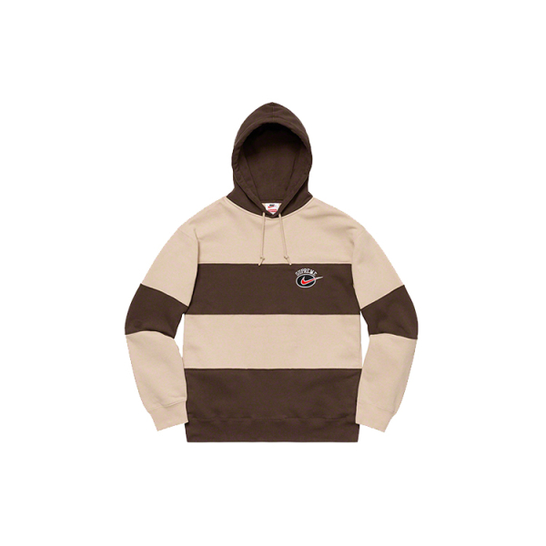 Supreme SS19 x Nike Stripe Hooded Sweatshirt