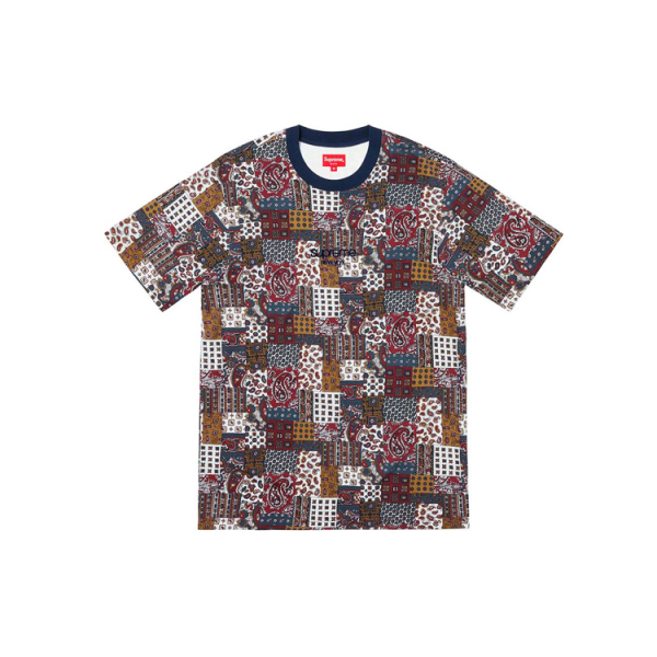 Supreme SS19 Patchwork Paisley S/S Top T